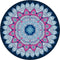 LERYG Pilates Mat Round Oversize Yoga Mat Suede Rubber Non-Slip Dia 140cm Exercise