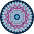 LERYG Pilates Mat Round Oversize Yoga Mat Suede Rubber Non-Slip Dia 140cm Exercise