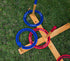 Giant Ring Toss Game with Soft-Touch Rings and Wood Target
