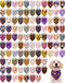 PET SHOW 100 Pack Halloween Small Dog Bandanas Bulk No Seam Pumpkin