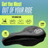 KT-Sports Comfort Gel Bike Seat Cushion - Padded Cover with Anti-Slip Design, Drawstring for Men & Women