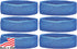 Unique Sports Team Headbands, Pack of 6, Blue