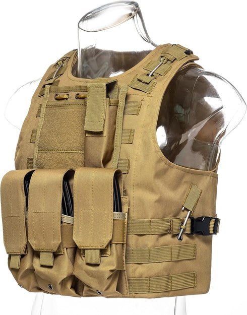 Training Tactical Airsoft Paintball Vest | Combat Swat Assault Army Shooting Hunting Outdoor Molle