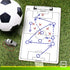 Scribbledo Soccer Dry Erase Coaching Board - 15"x9" Whiteboard for Coaches, Perfect Soccer Coaching Equipment Gift