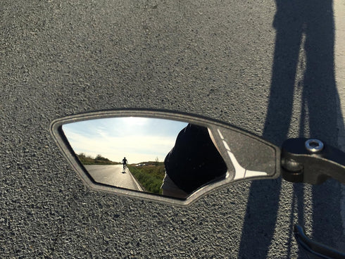 Hafny HF-MR095 New Handlebar Bike Mirror, HD Blast-Resistant, Adjustable Rotatable Rearview Bicycle Mirror