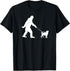 Bigfoot Sasquatch Walking Pug Dog Lovers T-Shirt for Men, Women, Kids