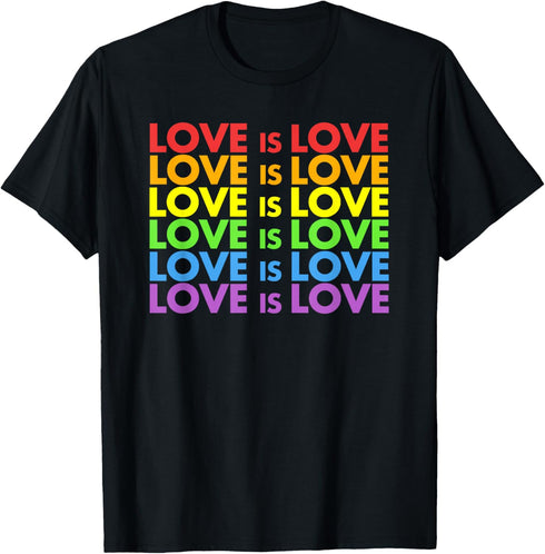 Pride March Rainbow Shirt - LGBT Equality Love is Love T-Shirt