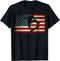Skateboarding T Shirt, American Flag Skater Tee T-Shirt
