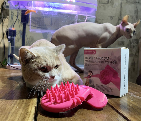 Cat Brush Shedding Grooming - Soft Massage Cat Tongue Brush, Comforting Licking for Your Cat, Surprise Pet Gifts